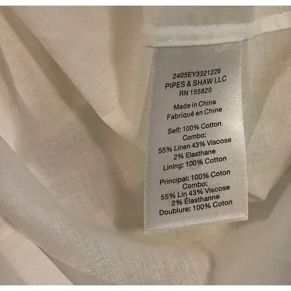 NWOT: Veronica Beard Rafaela Cotton Eyelet Mini Shirtdress - Picture 8 of 9